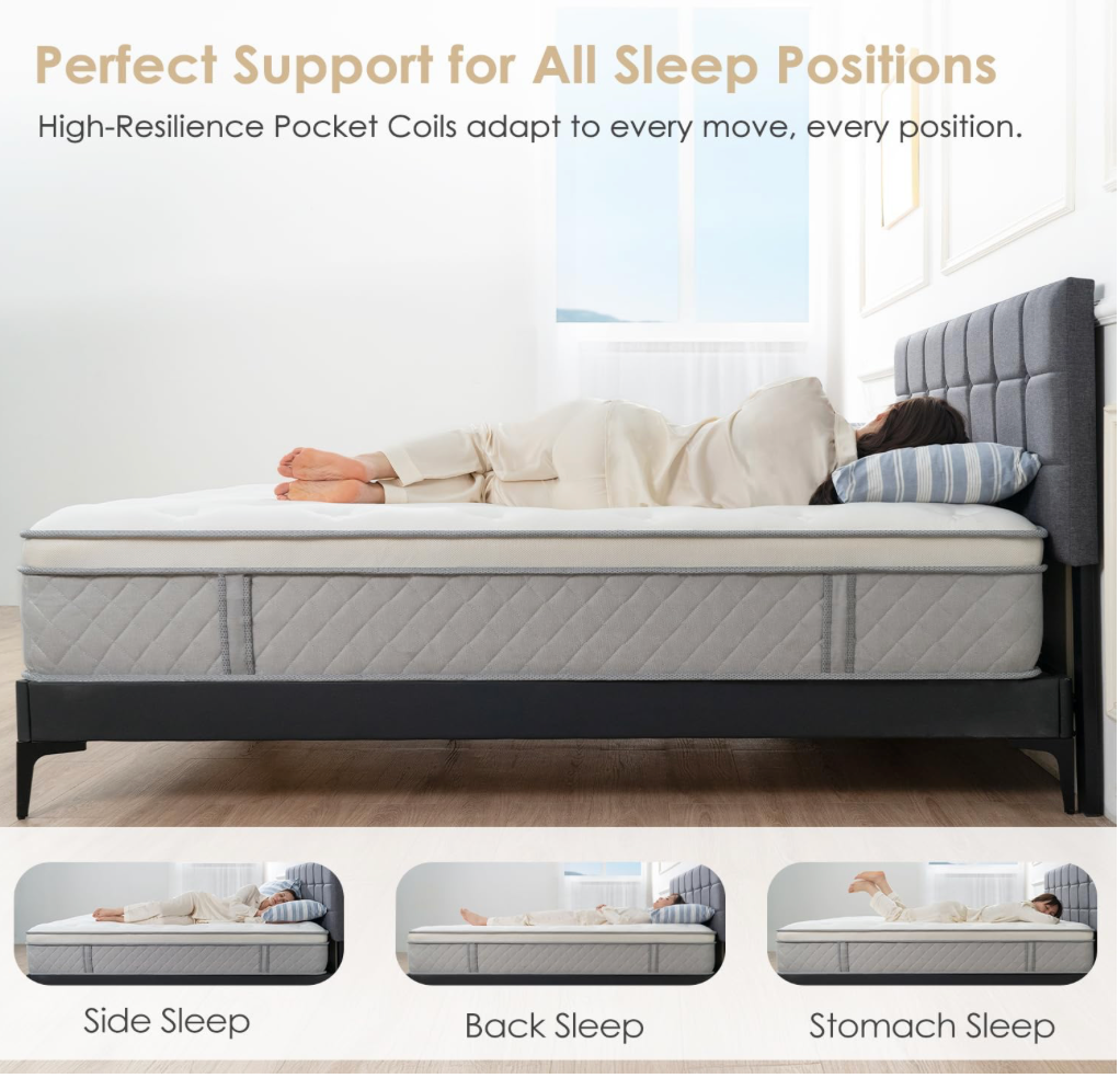Hybrid Mattress Lumbar Support