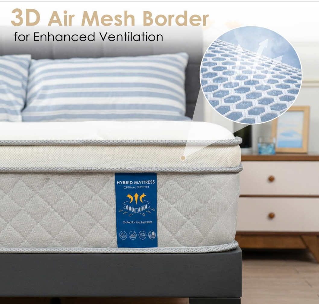 Hybrid Mattress Lumbar Support